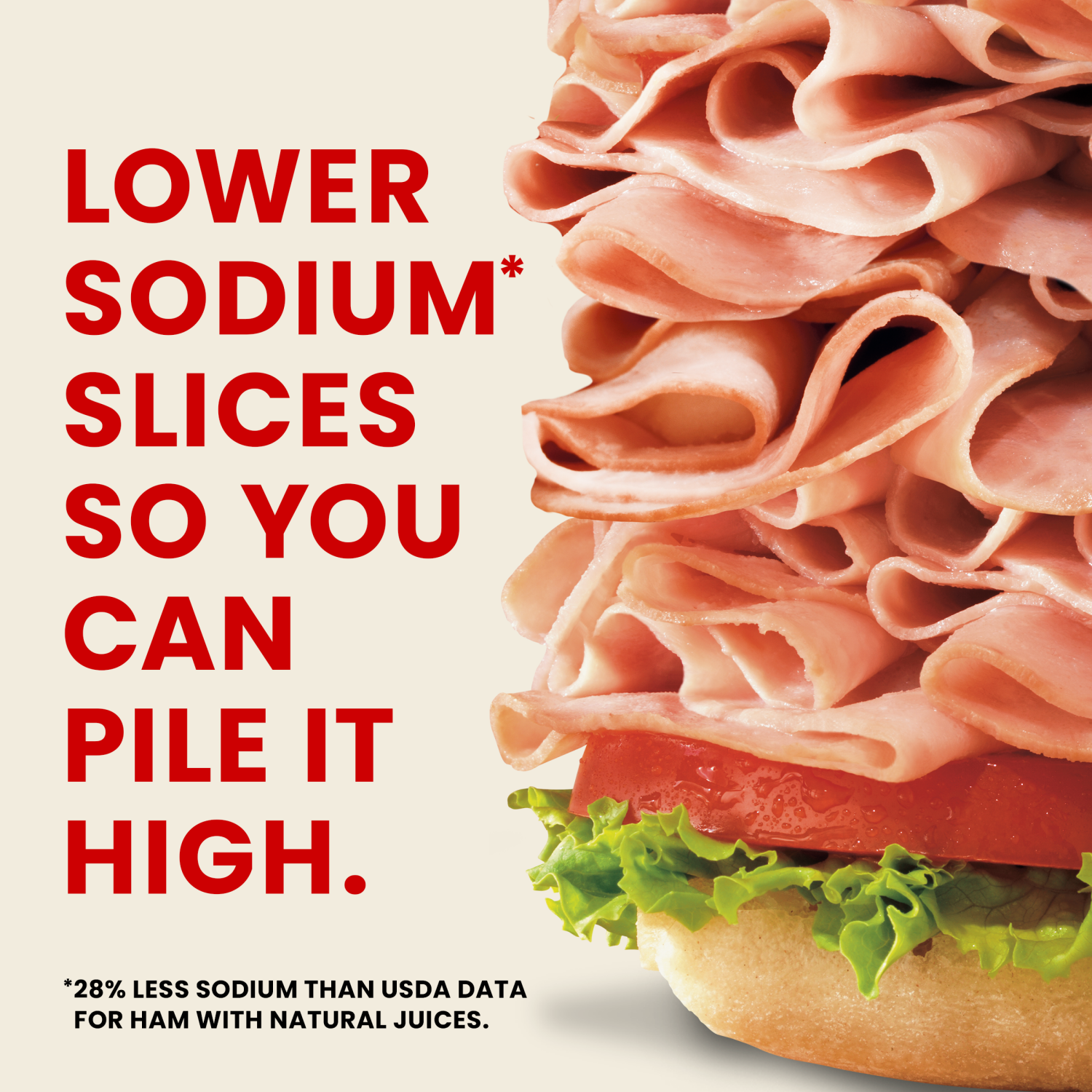 slide 4 of 8, Hillshire Farm Ultra Thin Sliced Lower Sodium Honey Ham Sandwich Meat, 8 ounces, 8 oz