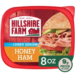Hillshire Farm Ultra Thin Sliced Lower Sodium Honey Ham Sandwich Meat, 8 ounces