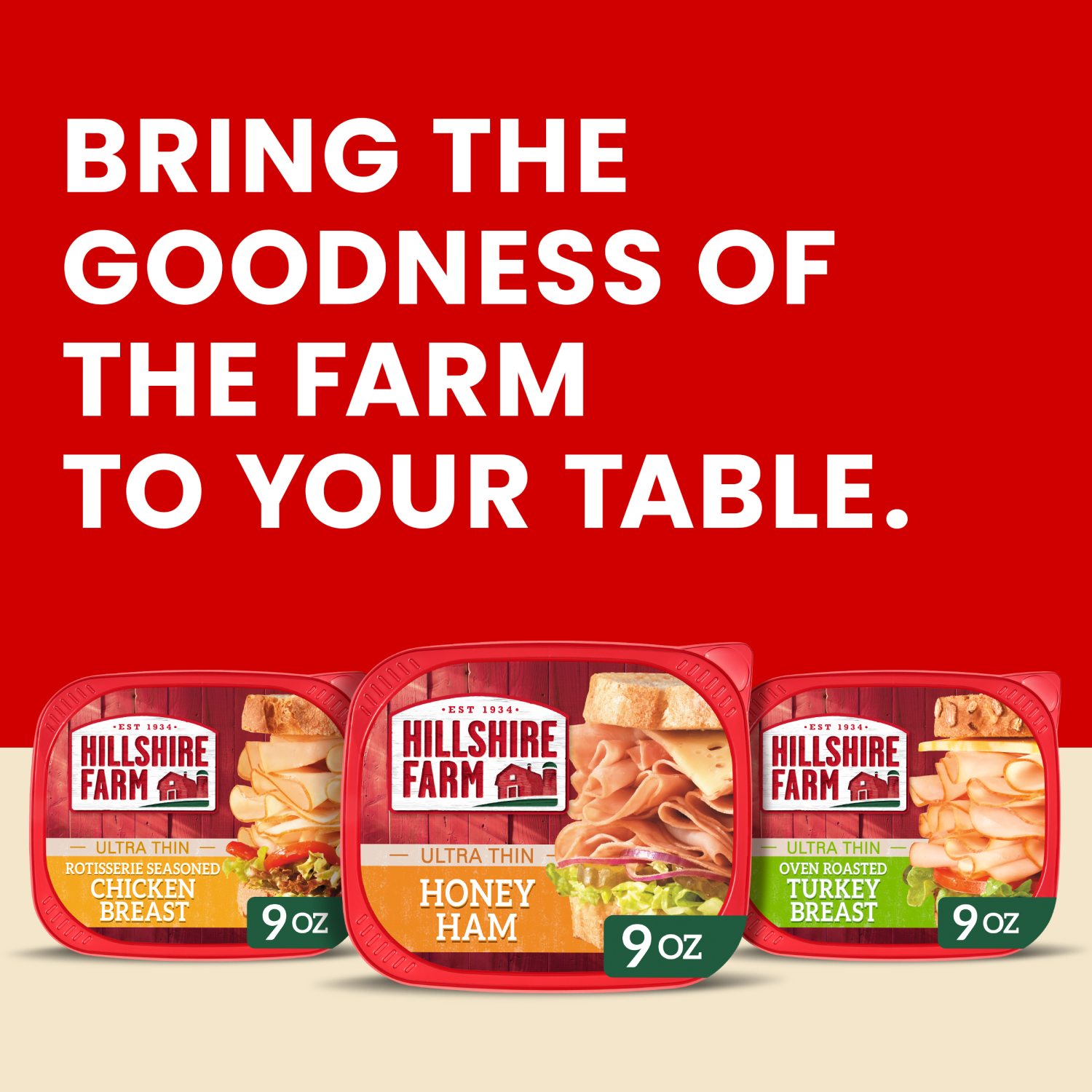 slide 3 of 8, Hillshire Farm Ultra Thin Sliced Honey Ham Sandwich Meat, 9 oz, 9 oz