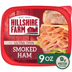 Hillshire Farm Ultra Thin Sliced Smoked Ham Sandwich Meat, 9 oz