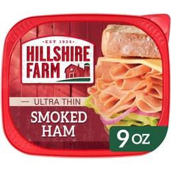 Hillshire Farm Ultra Thin Sliced Smoked Ham Sandwich Meat, 9 Oz