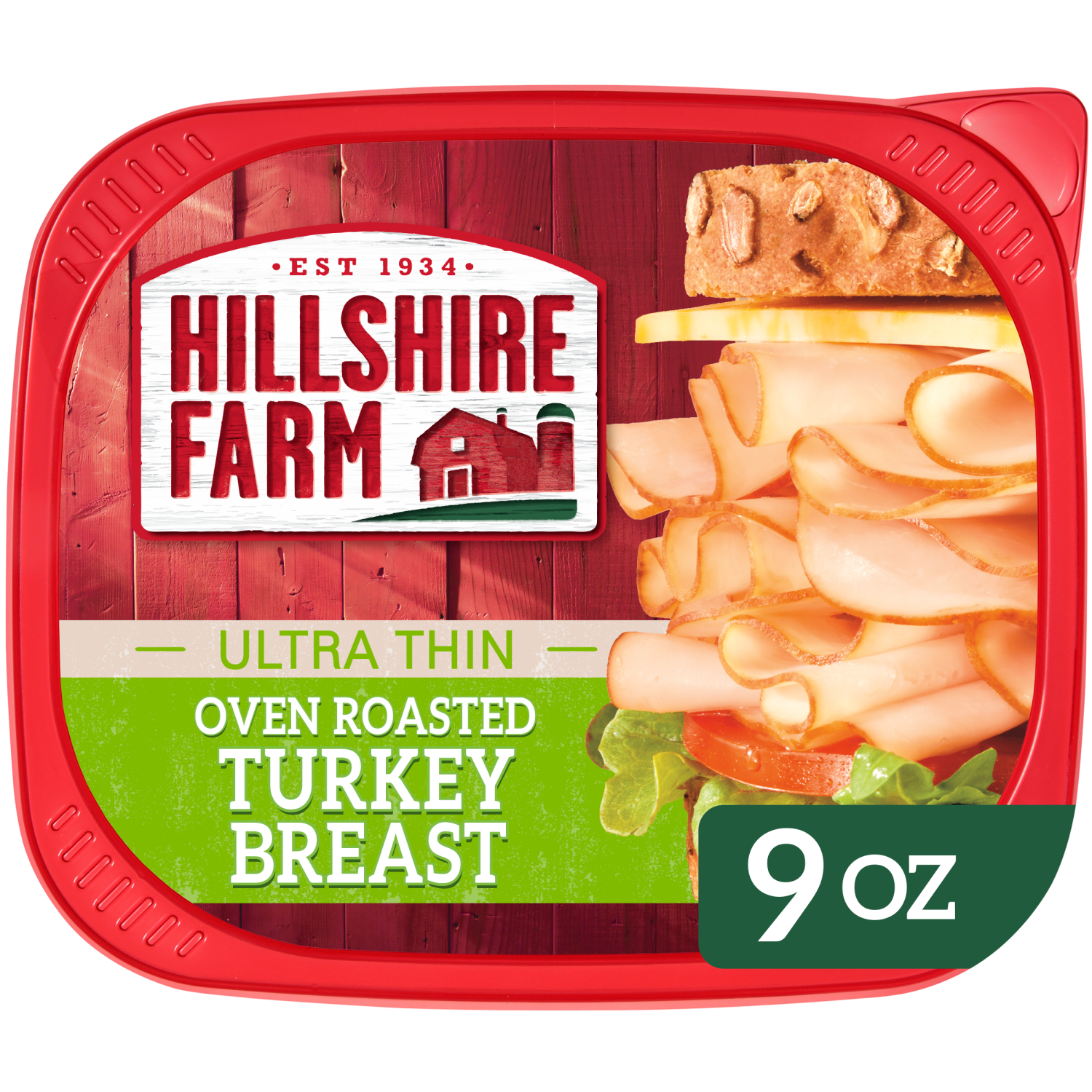 slide 1 of 5, Hillshire Farm Ultra Thin Sliced Oven Roasted Turkey Breast Sandwich Meat, 9 oz, 9 oz