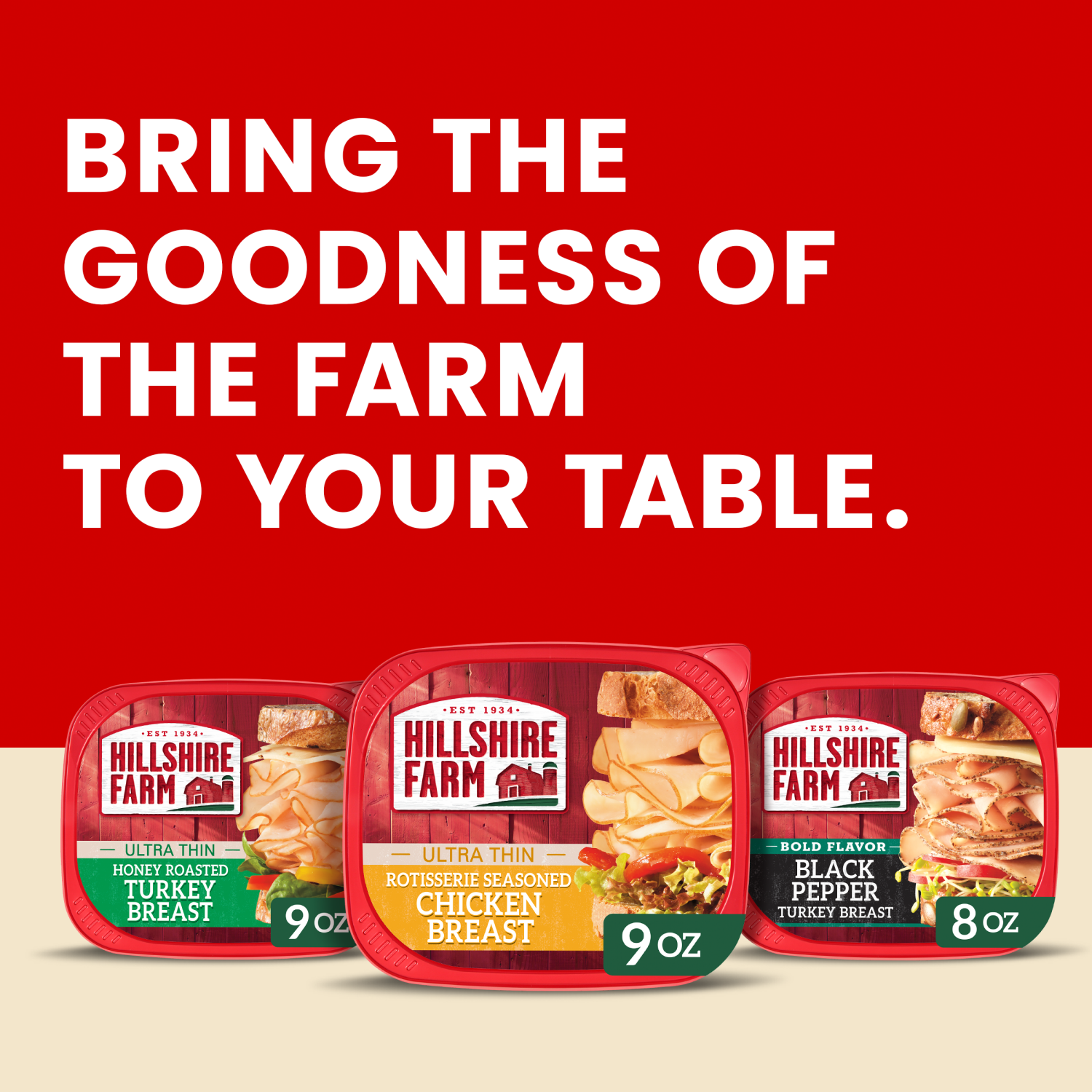 slide 2 of 8, Hillshire Farm Ultra Thin Sliced Rotisserie Seasoned Chicken Breast Sandwich Meat, 9 oz, 9 oz