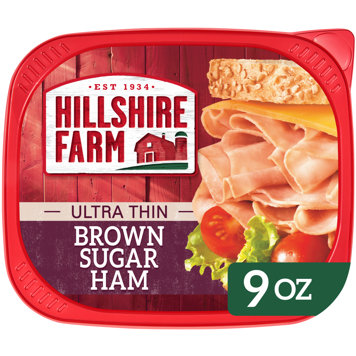 slide 1 of 29, Hillshire Farm Ultra Thin Sliced Brown Sugar Ham Sandwich Meat, 9 oz, 9 oz