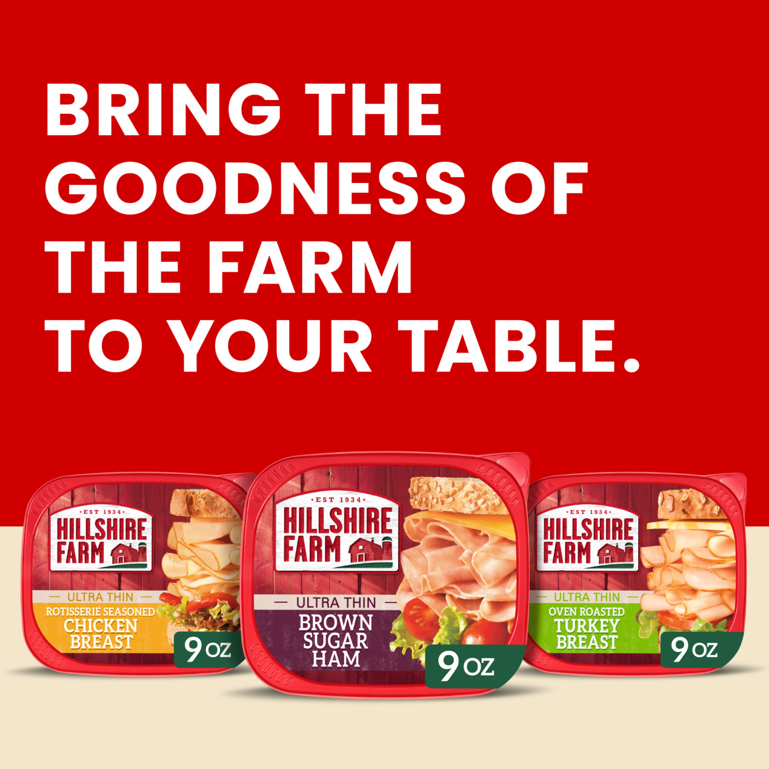 slide 5 of 8, Hillshire Farm Ultra Thin Sliced Brown Sugar Ham Sandwich Meat, 9 oz, 9 oz