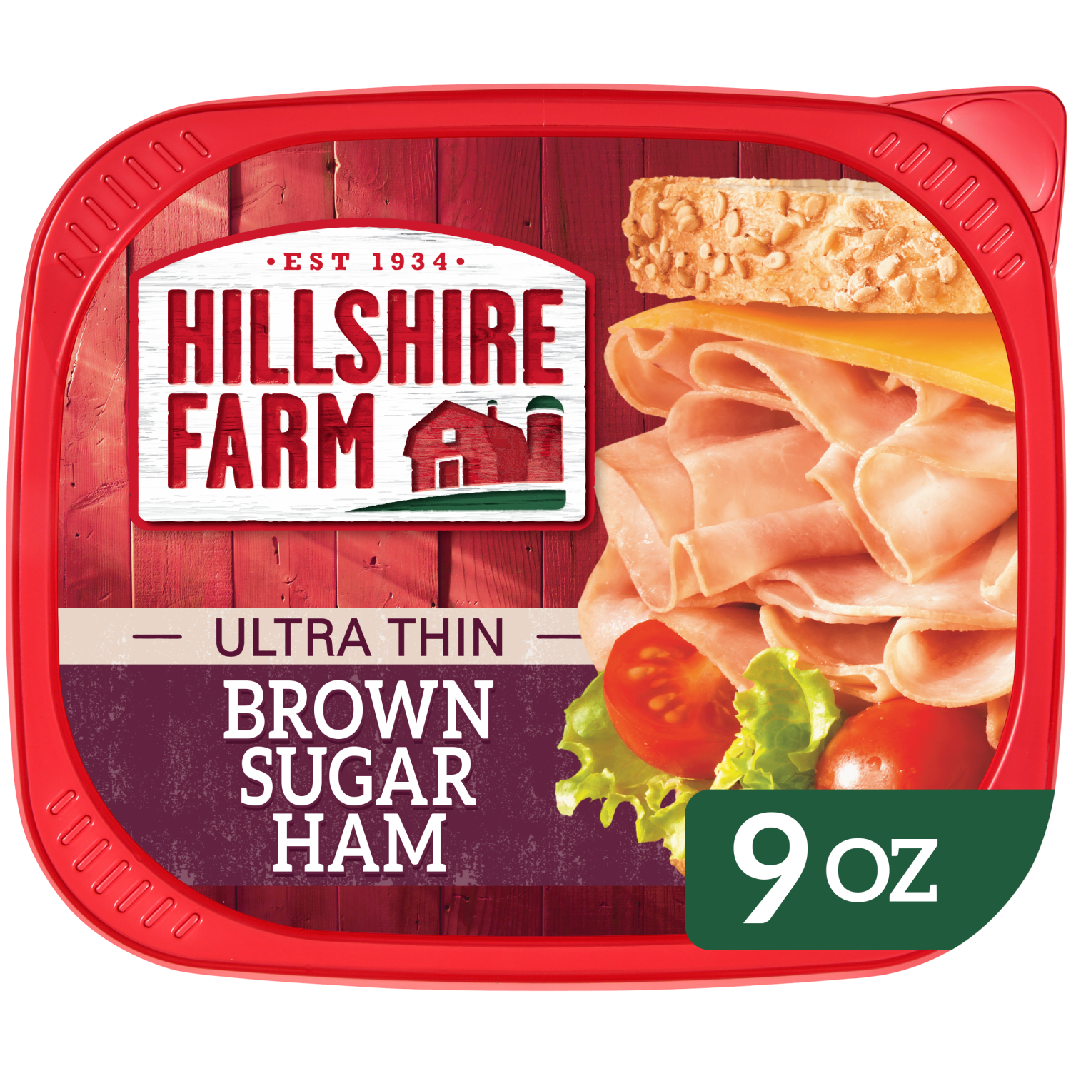 slide 1 of 5, Hillshire Farm Ultra Thin Sliced Brown Sugar Ham Sandwich Meat, 9 oz, 9 oz