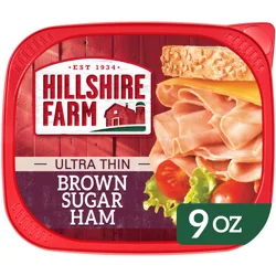 Hillshire Farm Ultra Thin Sliced Brown Sugar Ham Sandwich Meat, 9 oz