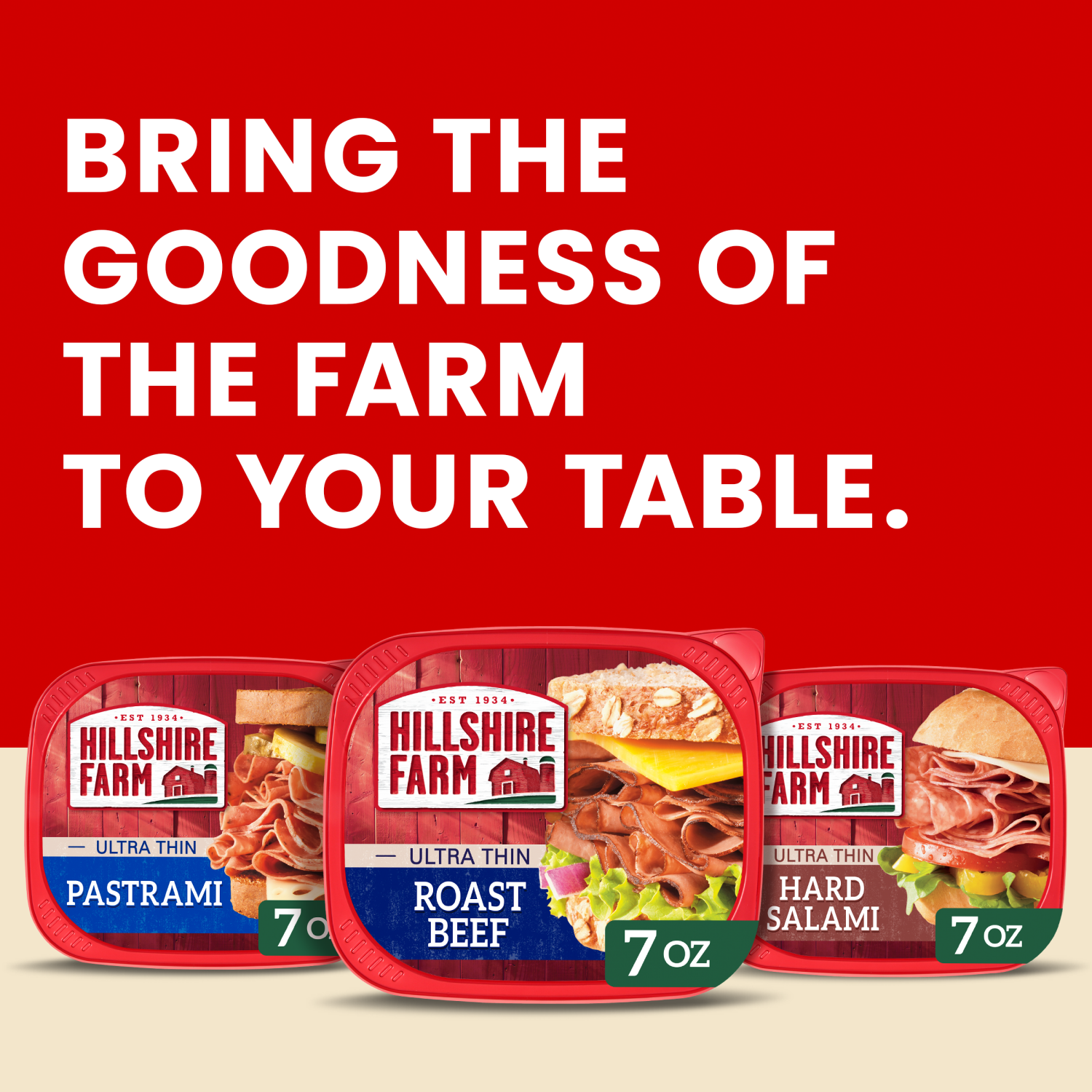 slide 3 of 8, Hillshire Farm Ultra Thin Sliced Lunchmeat, Roast Beef, 7 ounce, 7 oz