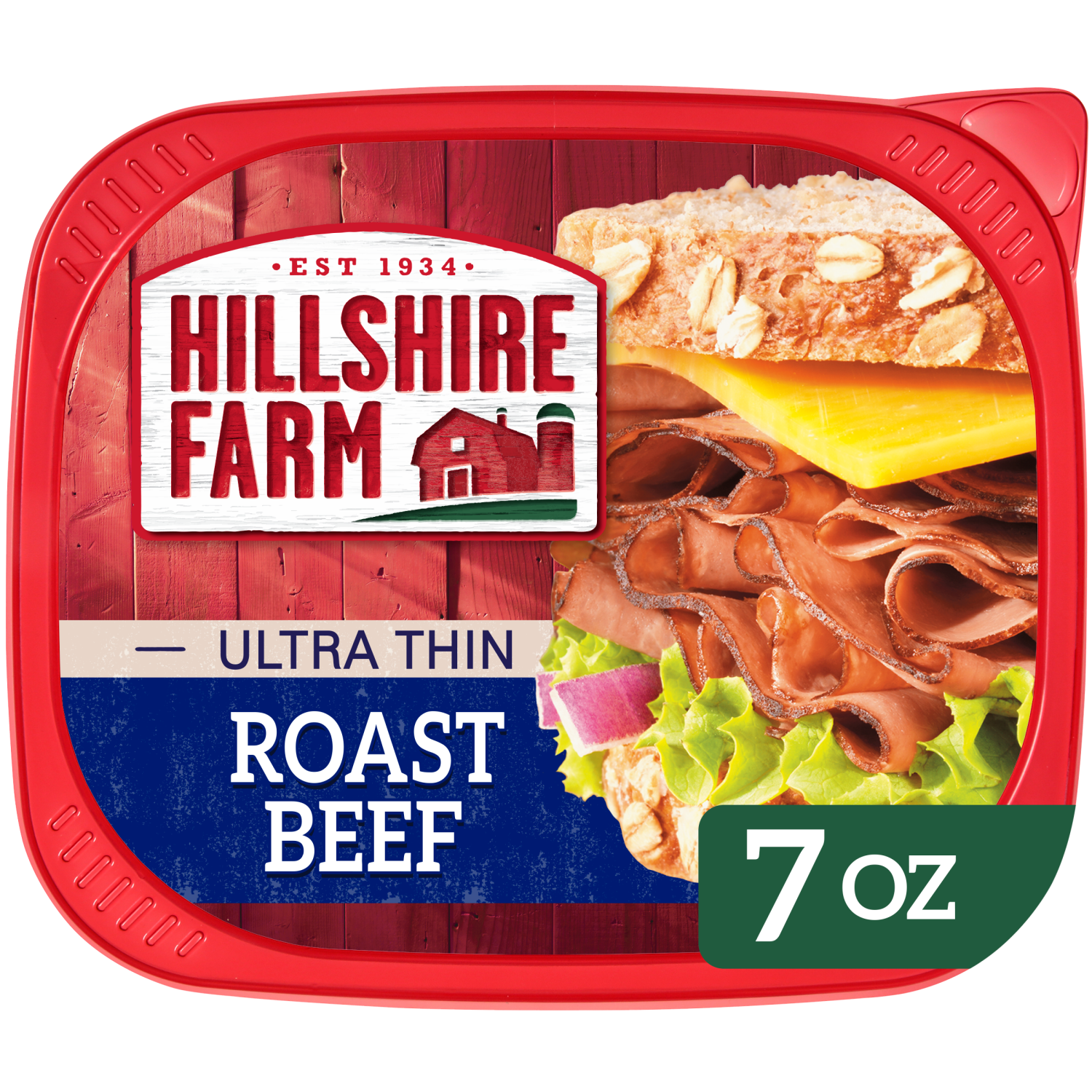 slide 1 of 8, Hillshire Farm Ultra Thin Sliced Lunchmeat, Roast Beef, 7 ounce, 7 oz