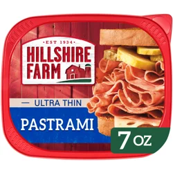 Hillshire Farm Ultra Thin Sliced Deli Lunch Meat, Pastrami, 7 ounces