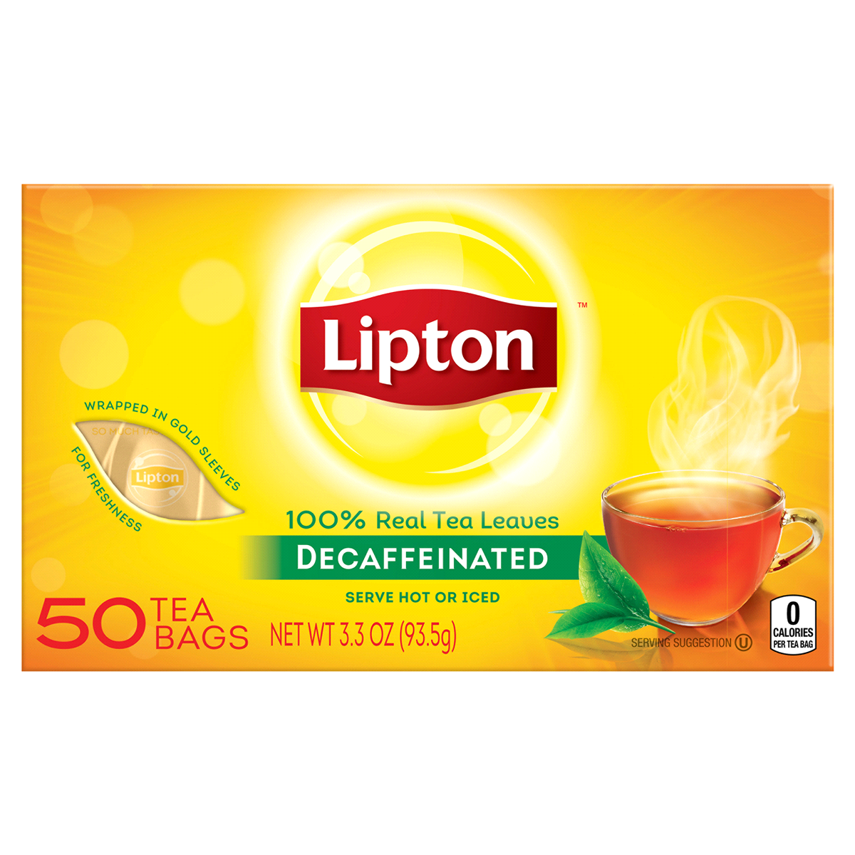 slide 2 of 8, Lipton Black Tea Bags Decaffeinated, 50 ct, 50 ct