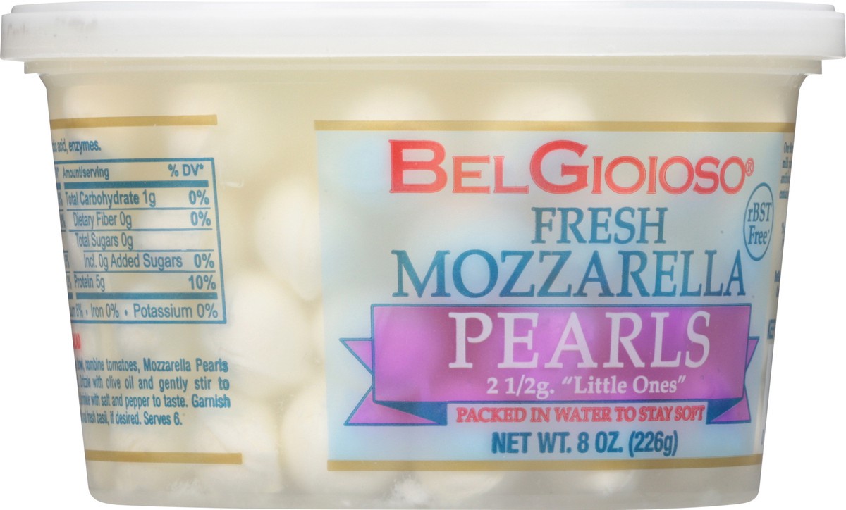 slide 5 of 9, BelGioioso Fresh Mozzarella Pearls, 8 oz., 8 oz
