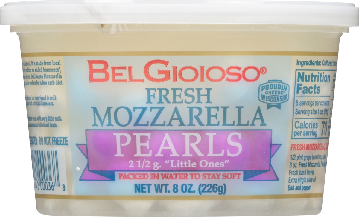 slide 9 of 11, BelGioioso Fresh Mozzarella Cheese Pearls, 8 oz