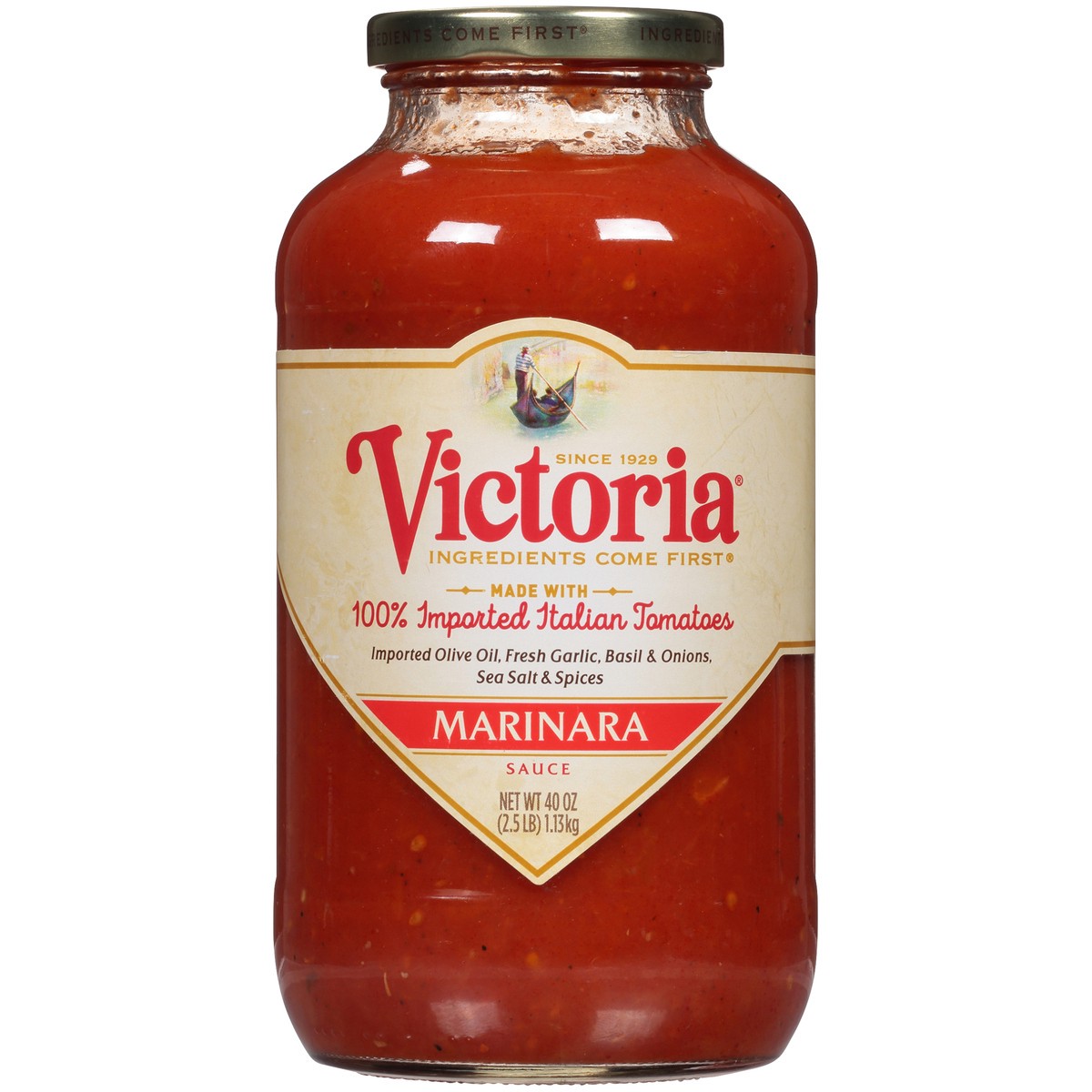 slide 3 of 7, Victoria Marinara Sauce 40 oz. Jar, 40 oz