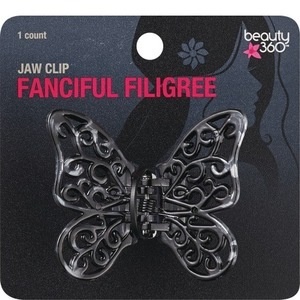 slide 1 of 1, Beauty 360 Hair Jewelry Butterfly Jawclip, 1 ct