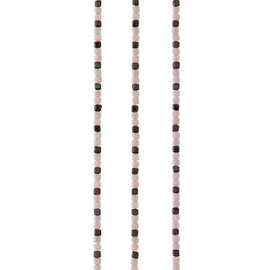 slide 1 of 3, Multicolor Glass Cube Bead Strings, 3mm By Bead Landing, 3 mm