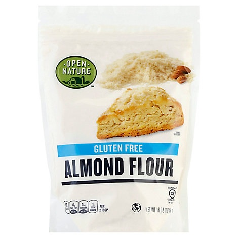 slide 1 of 1, Open Nature Almond Flour Gluten Free, 16 oz