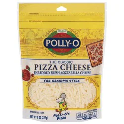 Polly-O Pizza The Classic Shredded Cheese 8 oz
