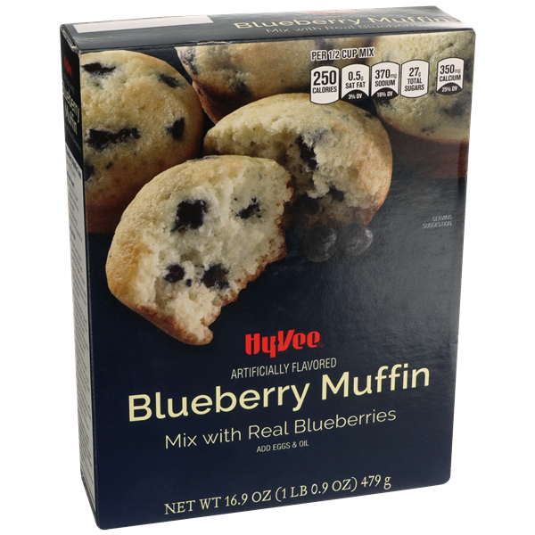 slide 1 of 1, Hy-vee Blueberry Muffin Mix With Real Blueberries - 16.9 oz, 16.9 oz