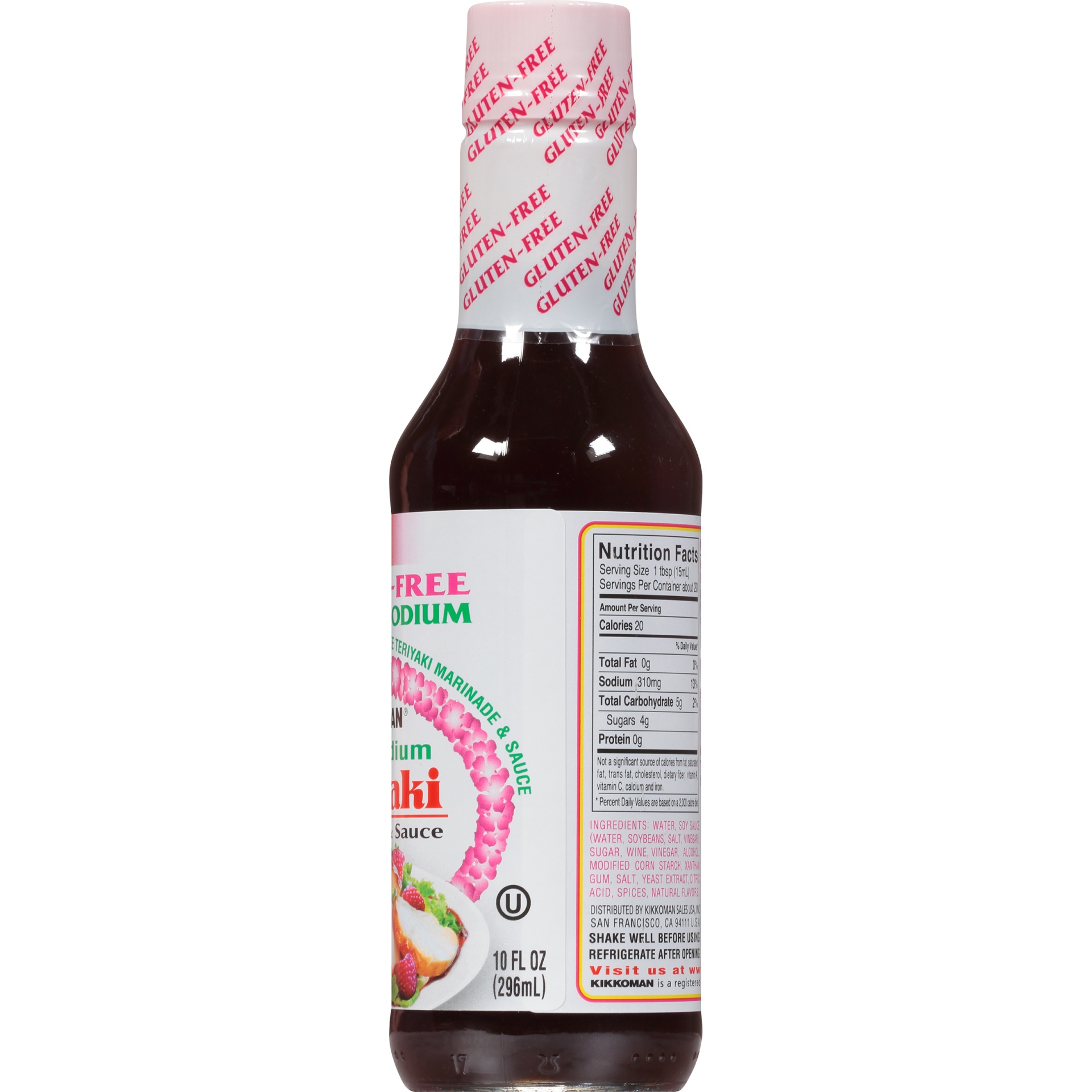 slide 4 of 7, Kikkoman Gluten-Free Less Sodium Teriyaki Marinade & Sauce 10 fl oz, 10 fl oz