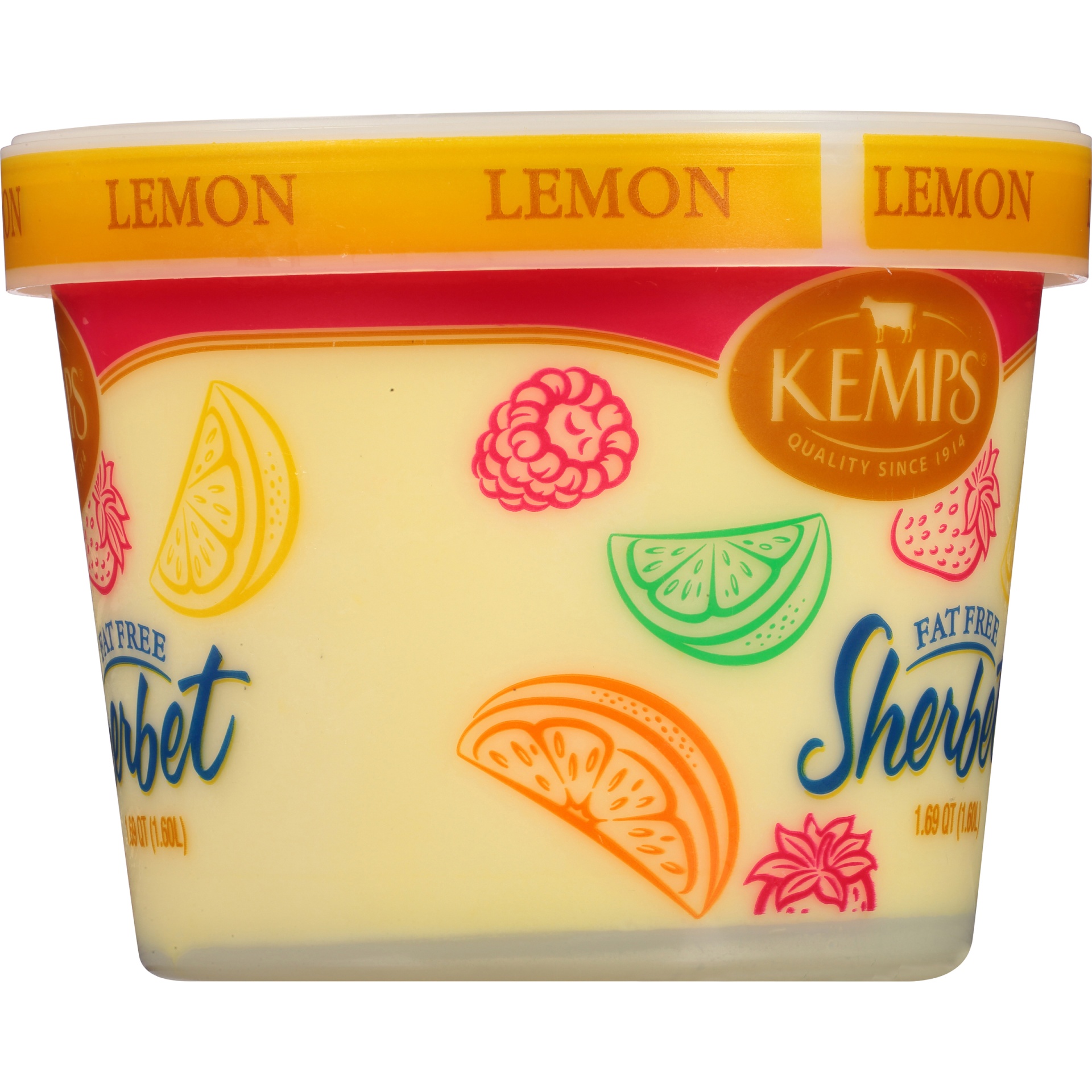 slide 3 of 6, Kemps Lemon Sherbet, 54 oz