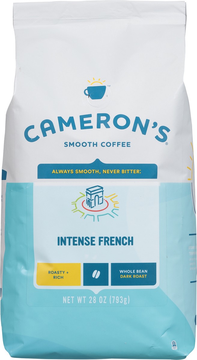 slide 6 of 10, Cameron's Dark Roast Whole Bean Intense French Coffee Value Size 28 oz, 28 oz