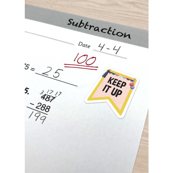 slide 2 of 2, Teacher Created Resources Stickers, 1'', Oh Happy Day Rainbow, Pack Of 120 Stickers, 120 ct