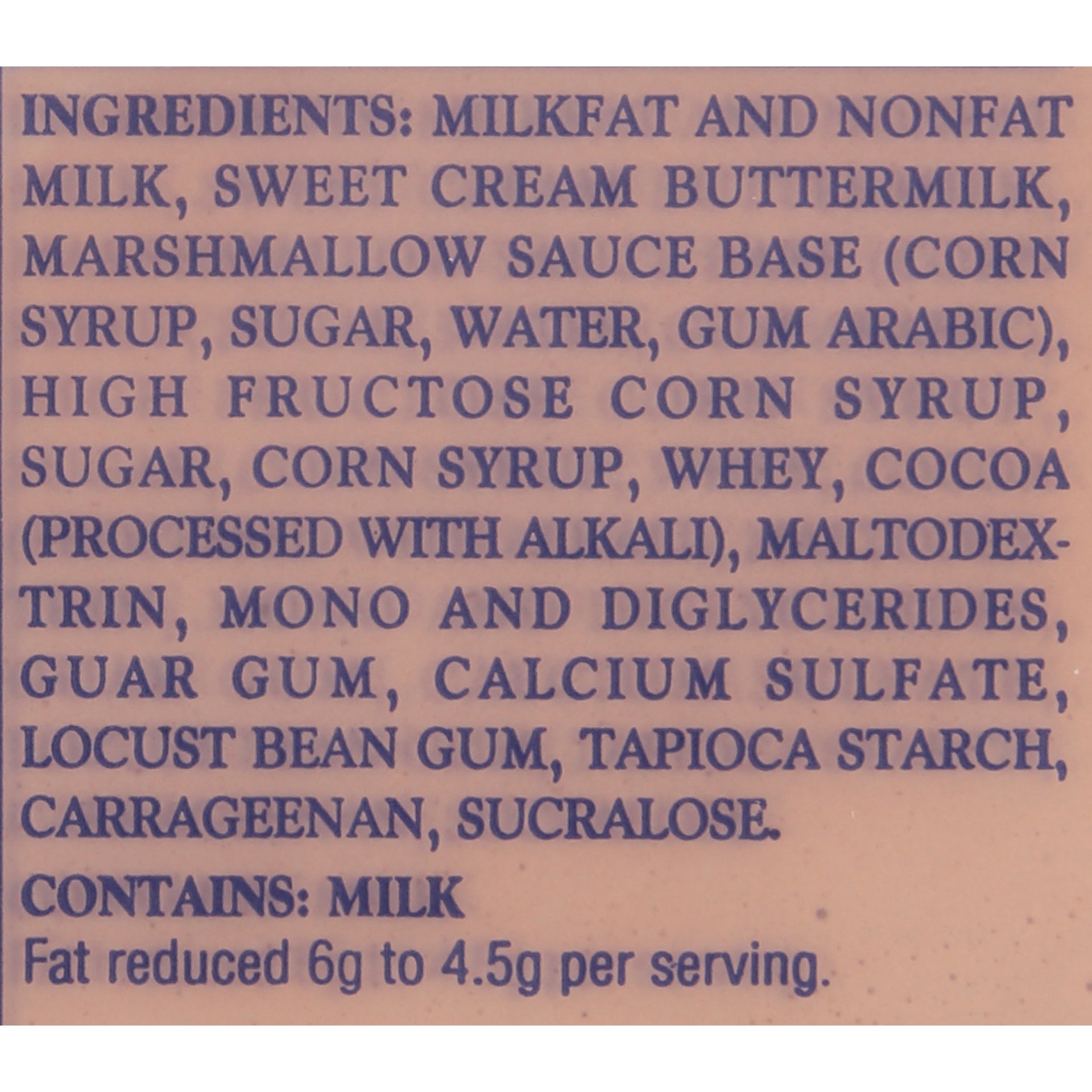 slide 6 of 6, Kemps Chocolate Marshmallow Reduced Fat Family Size Ice Cream, 1.03 gal