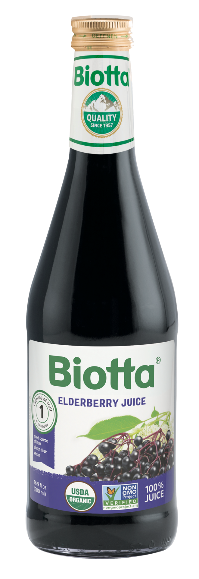 slide 1 of 9, Biotta Elderberry Juice - 16.9 oz, 16.9 oz