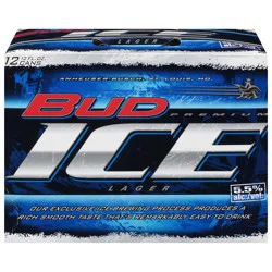 Bud Ice Premium Lager 12 - 12 fl oz Cans