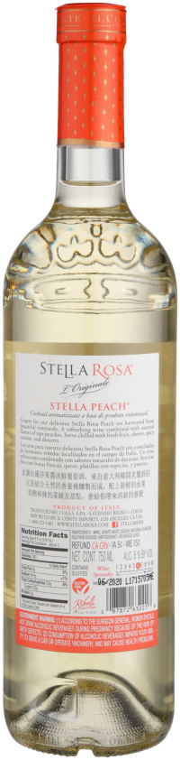 slide 20 of 23, Stella Rosa Peach Semi-Sweet White Wine 750mL, 25.4 fl oz