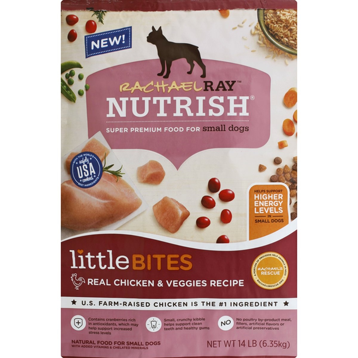 Rachael Ray Nutrish Food For Small Dogs, Super Premium, Real Chicken ...