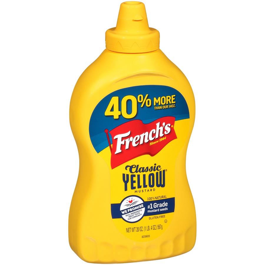 slide 2 of 2, French's Yellow Mustard Classic - 20oz, 20 oz