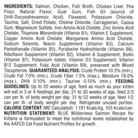 slide 7 of 13, Blue Buffalo Blue Wilderness Natural Salmon Recipe Food for Kittens 3 oz, 3 oz