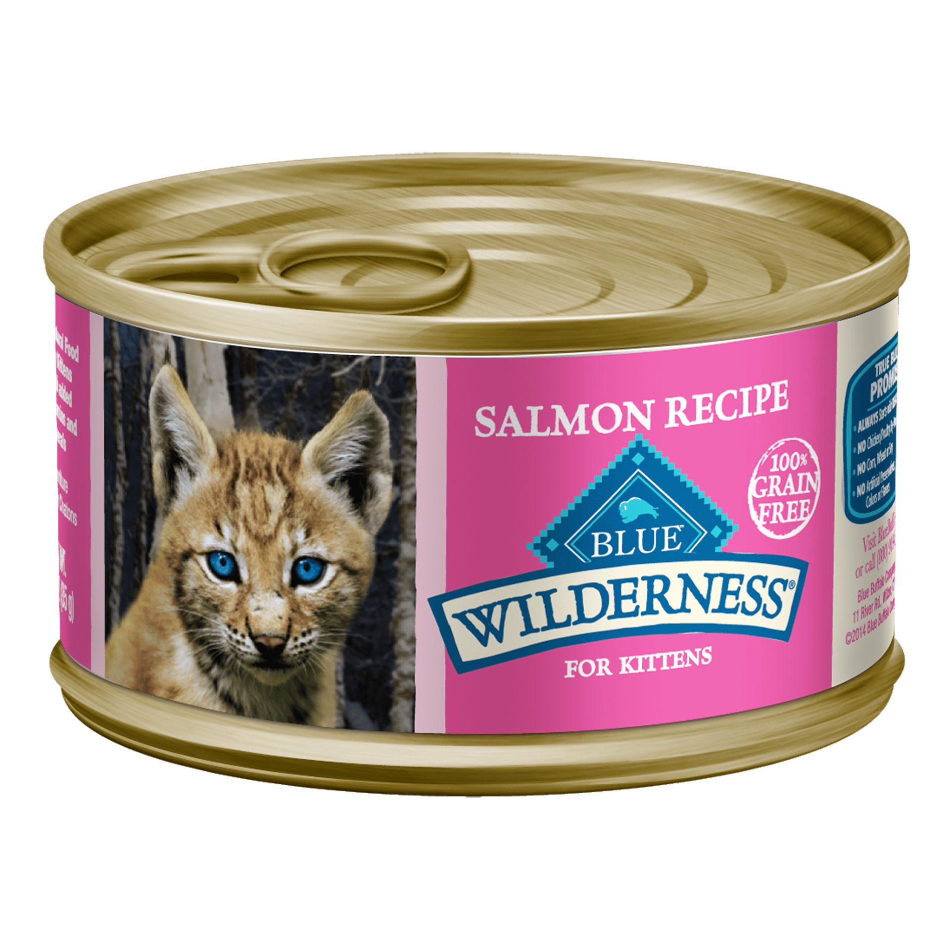 slide 1 of 13, Blue Buffalo Blue Wilderness Natural Salmon Recipe Food for Kittens 3 oz, 3 oz