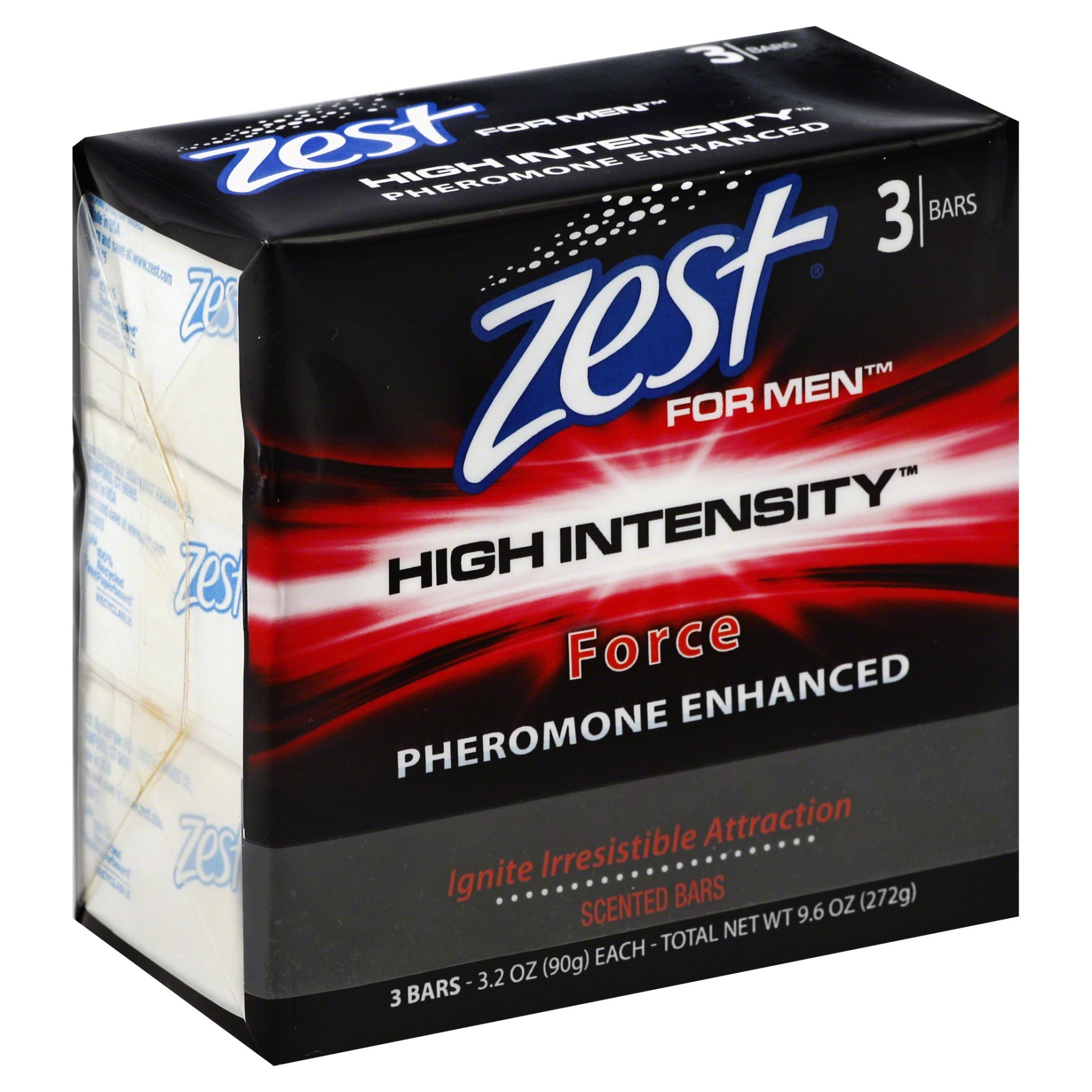 slide 1 of 4, High Ridge Brands Co. Zest 3Bar High Intensity Force, 3 ct; 3.2 oz