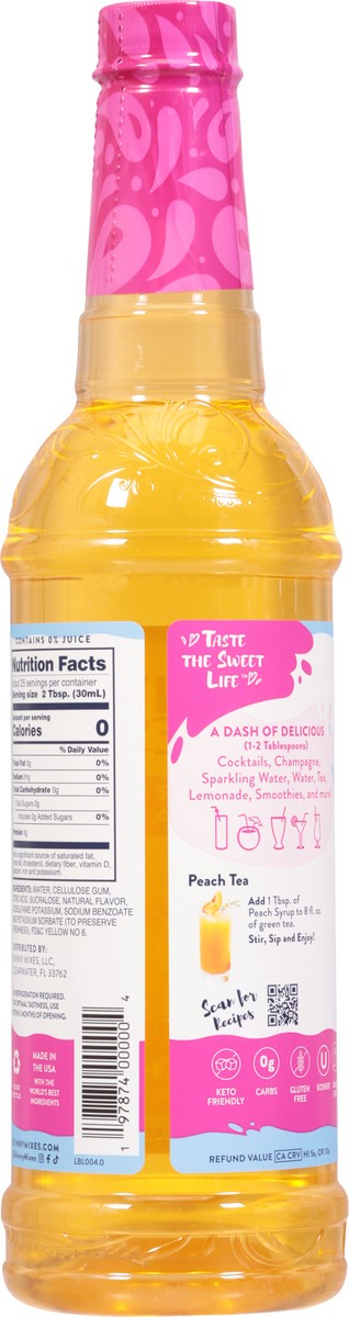 slide 4 of 14, Jordan's Skinny Syrups Sugar Free Peach- 25.4 fl oz, 25.4 fl oz