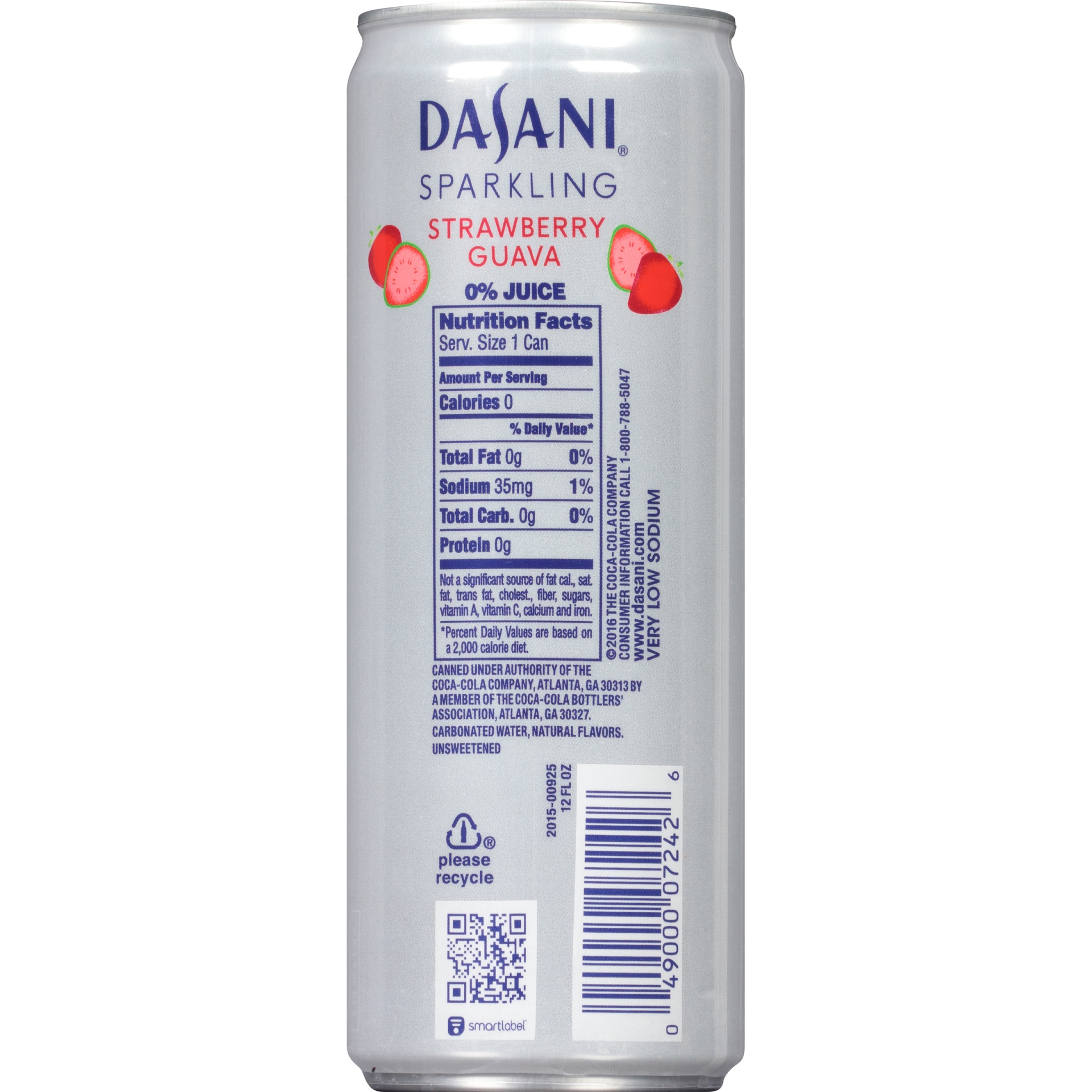 slide 4 of 6, Dasani Sparkling Strawberry Guava Water Beverage, 12 fl oz