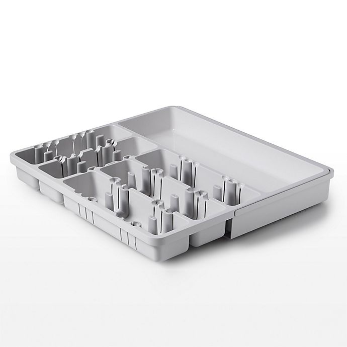 slide 1 of 5, OXO Good Grips Expandable Utensil Organizer - Grey, 1 ct