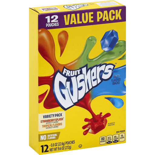 Fruit Gushers Variety Pack Fruit Snacks Value Pack 12 ct; 9.6 oz | Shipt