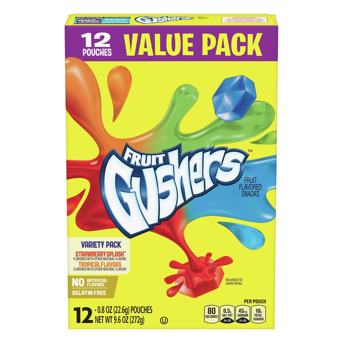 slide 1 of 3, Fruit Gushers Fruit Flavored Snacks Variety Pack - 9.6oz, 9.6 oz