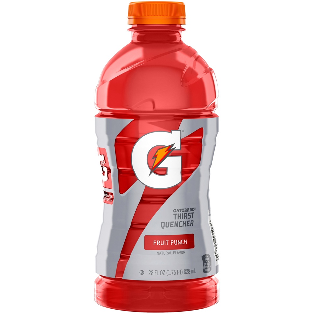 Gatorade Thirst Quencher Fruit Punch Natural Flavor 28 Fl Oz 28 fl oz ...