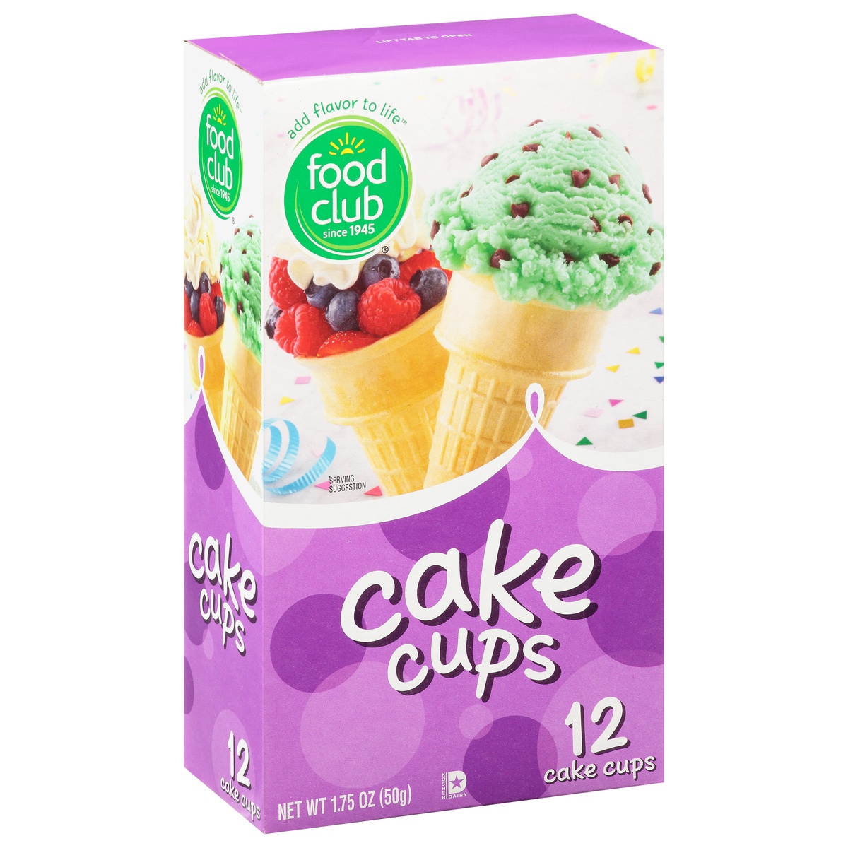 slide 2 of 11, Food Club Ice Cream Cone Cake Cup, 12 ct