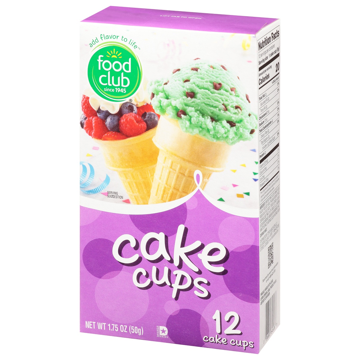 slide 3 of 11, Food Club Ice Cream Cone Cake Cup, 12 ct