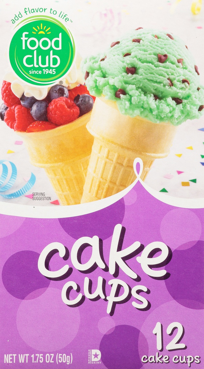 slide 9 of 11, Food Club Ice Cream Cone Cake Cup, 12 ct