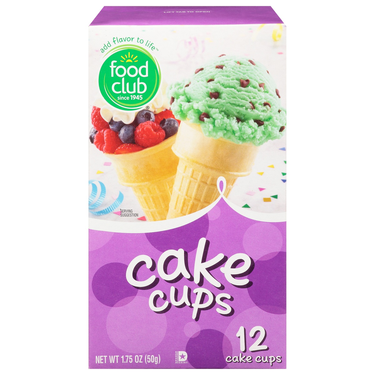 slide 1 of 11, Food Club Ice Cream Cone Cake Cup, 12 ct