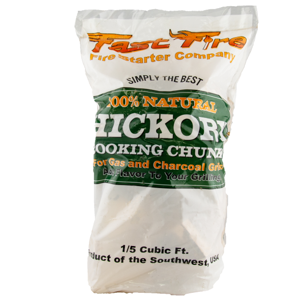 slide 1 of 1, Fast Fire Hickory Wood Chunks For Smoking & Grilling, 1 ct