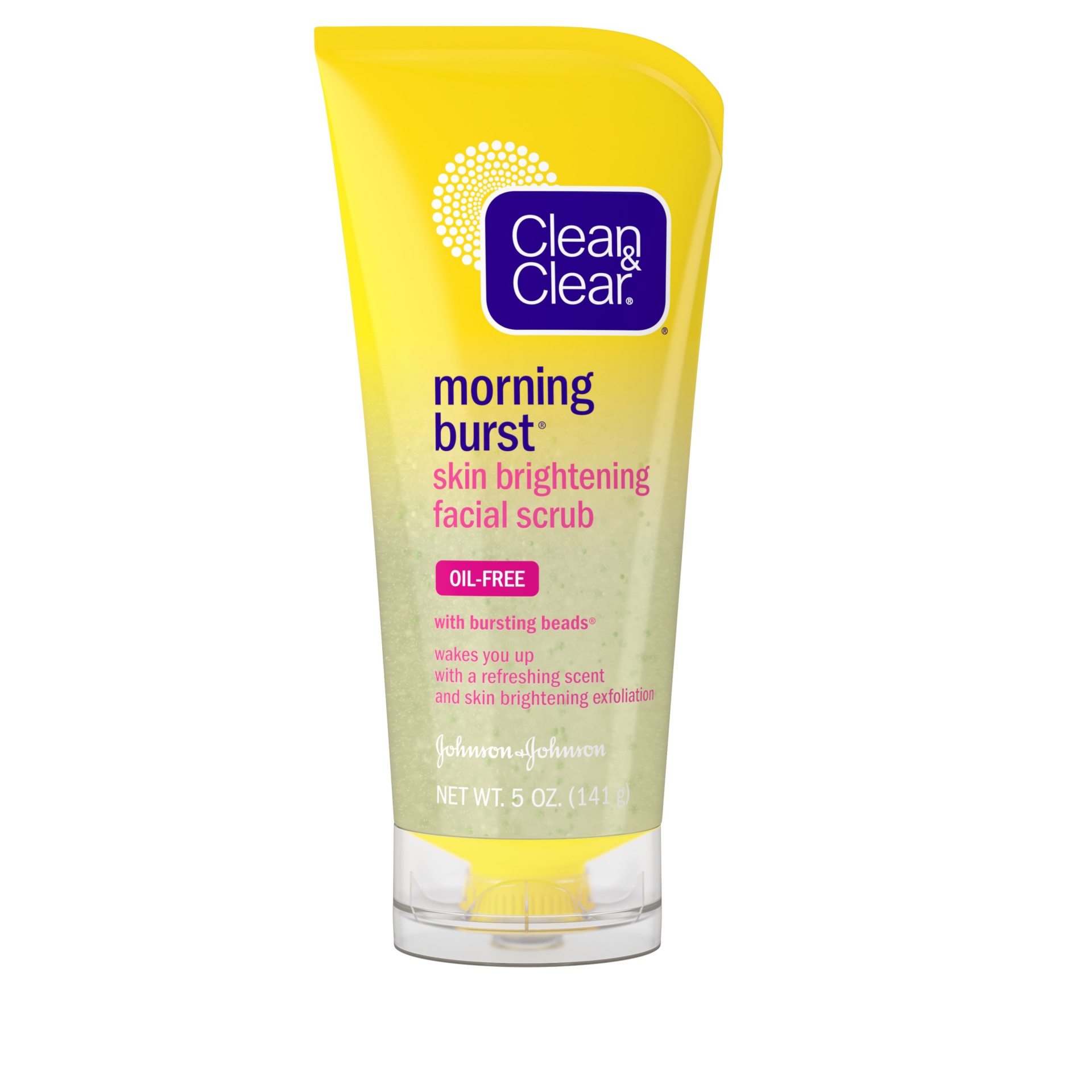 slide 1 of 1, Clean & Clear Morning Burst Oil-Free Skin Brightening Facial Scrub, 5 oz