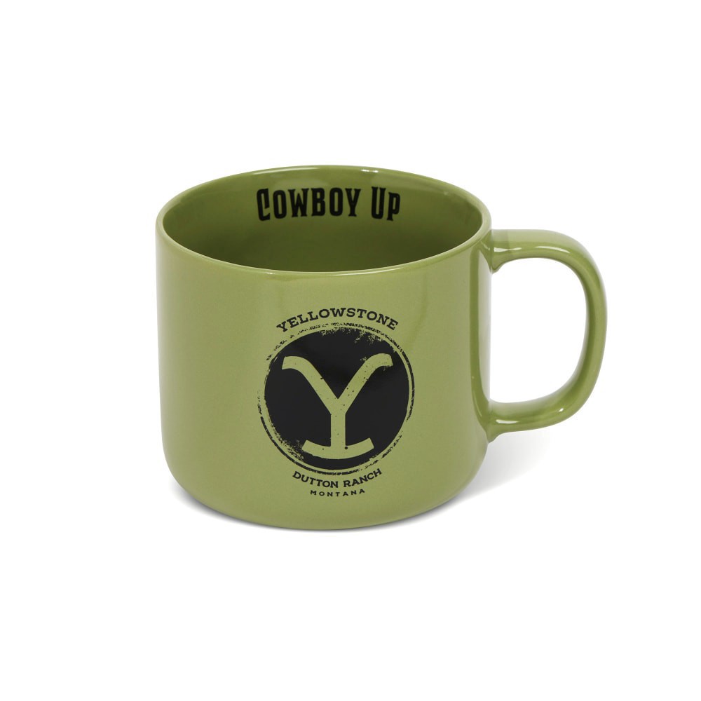 slide 1 of 1, Yellowstone Mug Dutton Ranch Green, 18 oz