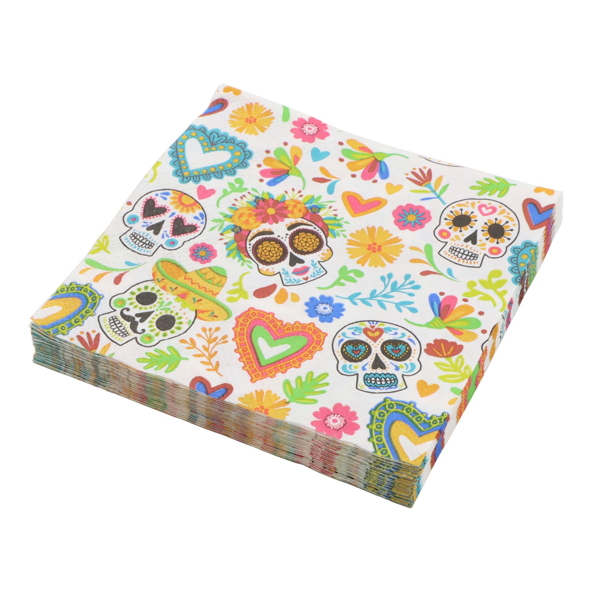 slide 3 of 3, Day Of The Dead Beverage Napkins, 20ct. By Ashland, 20 ct